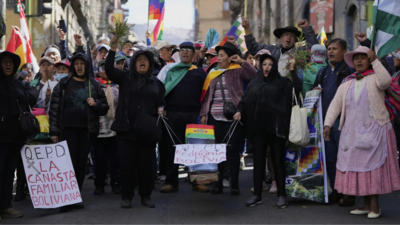 Bolivia police officer blown up by pro-Morales demonstrators
