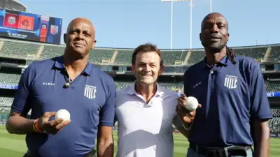 Watch: Adam Gilchrist keeps wickets to West Indies legends Courtney Walsh, Curtly Ambrose as MLC 2025 begins in style