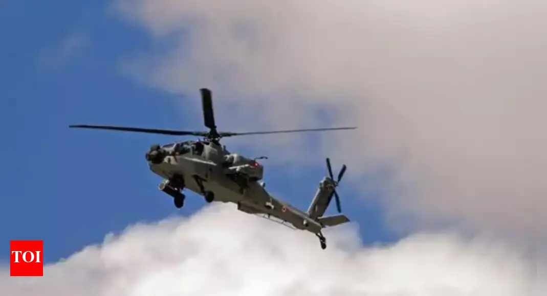 IAF Apache helicopter makes precautionary landing near Pathankot in Punjab