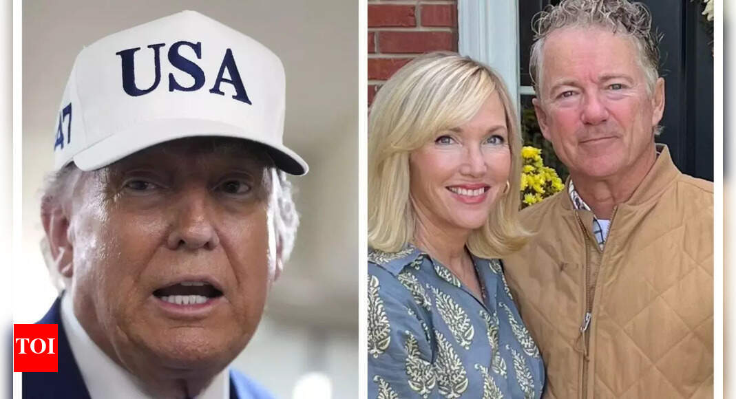 Who is Senator Rand Paul's wife whom Donald Trump calls ' beautiful' amid 'petty clash' over budget?