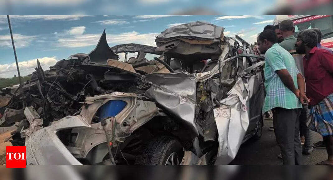 4 killed, judge injured as car rear-ends lorry in TN | Madurai News ...