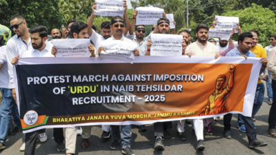 Jammu and Kashmir: Row erupts over BJP call to drop Urdu criteria from test