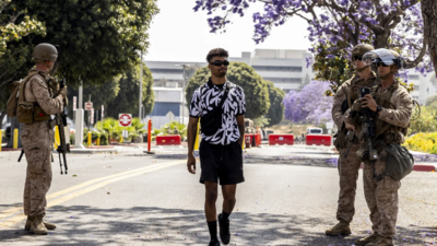  First-known civilian detention in LA amid ICE protest turns out to be army veteran; says Marines treated him 'very fairly'