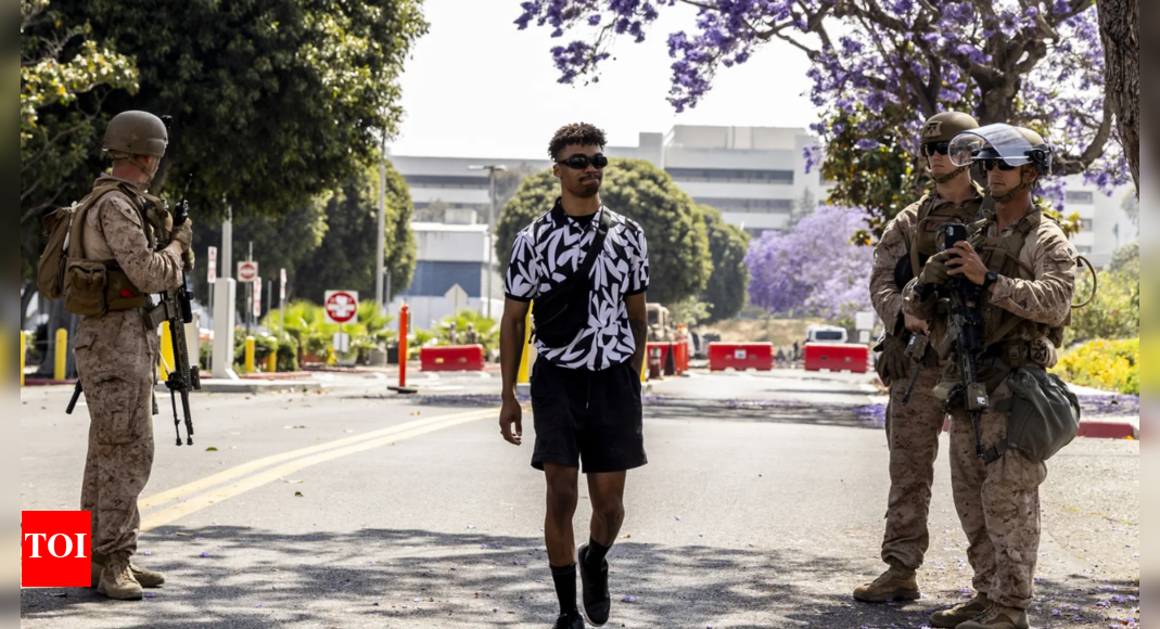 Watch: First-known civilian detention in LA amid ICE protest turns out to be army veteran; says Marines treated him 'very fairly'
