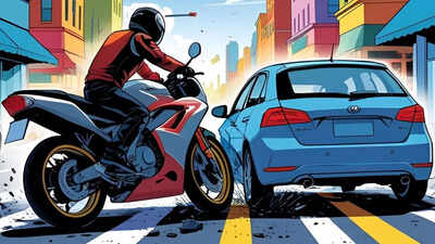 Bengaluru biker collides with car– what happened next went viral