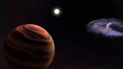Astronomers discover high-altitude clouds darkening skies in the YSES-1 system