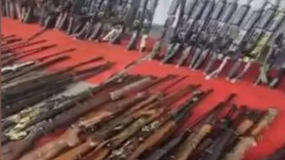 Manipur police, security forces recover over 300 weapons in joint operations across five valley districts