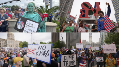  Anti-Trump erupt across US as military parade looms; officials urge calm