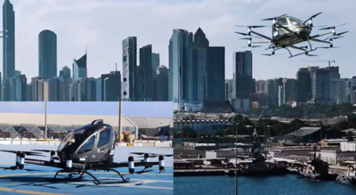 Driverless flying taxi in UAE soon? Watch Abu Dhabi conduct test flight over Marina