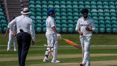  Sarfaraz Khan slams century as Jasprit Bumrah goes wicketless in Beckenham