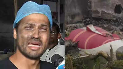 'Are we not humans?': Doctor covered in soot, asks for time to shift belongings after Ahmedabad plane crash; later issues clarification as BJMC confirms support