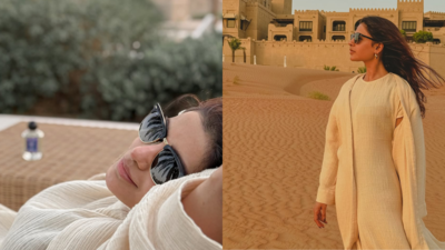 Samantha Ruth Prabhu glows in beige; actress enjoys her Abu Dhabi desert getaway; PICS