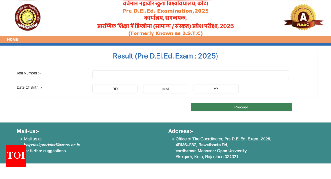 Rajasthan BSTC Result 2025 Declared: Check how to download scorecard and counselling details here