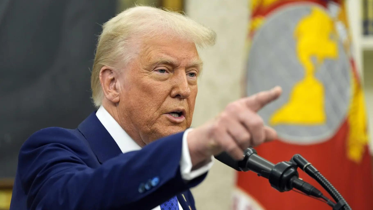 Full strength of US forces will ... ': Donald Trump issues strong warning  to Iran; says US not involved in attack on Iran - Times of India
