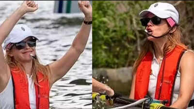 Emma Watson's rivals play Harry Potter theme as they beat her crew in Oxford rowing competition; here's how she reacted