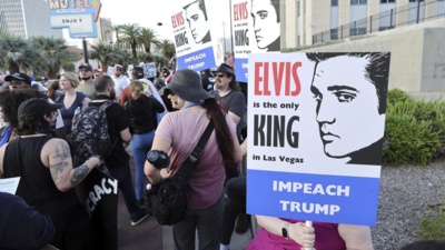 Anti-Trump protests ace US President's birthday parade