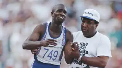  Remembering an emotional moment between Jim Redmond and his Olympian son on Father's day