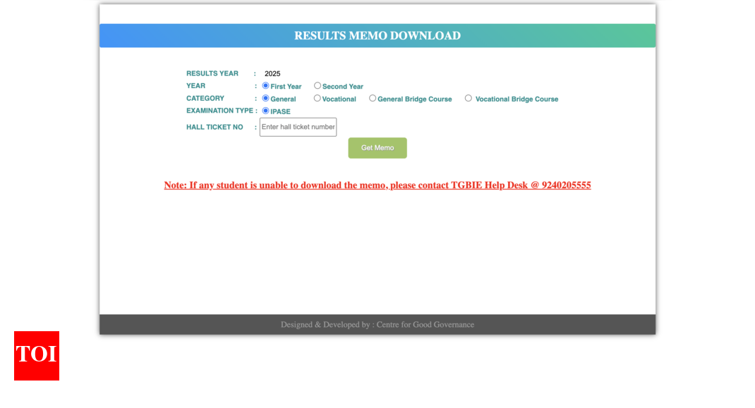 TS Inter Supplementary results for 1st, 2nd year released: Check link to download marks memo 
