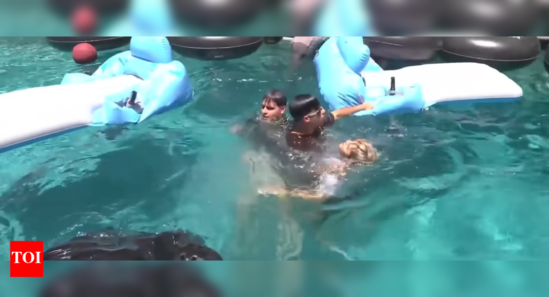 FaZe Stable Ronaldo nearly drowns after being rolled into a pool inside a tractor tire live on stream