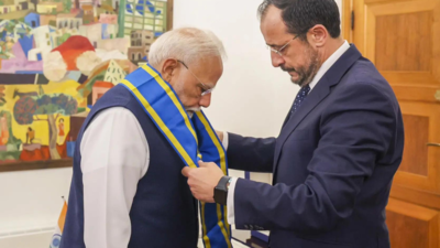 Honoured by Cyprus: PM Modi receives nation’s top civilian award; dedicates to all Indians