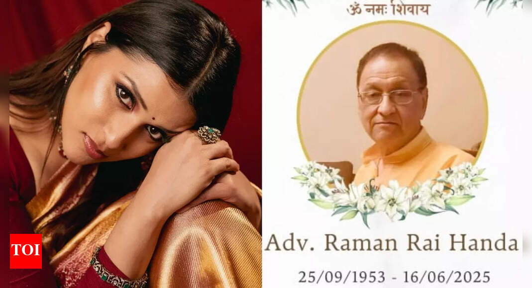 RIP: Mannara Chopra's father, Raman Rai Handa, passes away