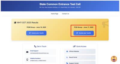 MHT CET result 2025 for PCB batch declared: Check direct link and steps to access scorecards here – Times of India