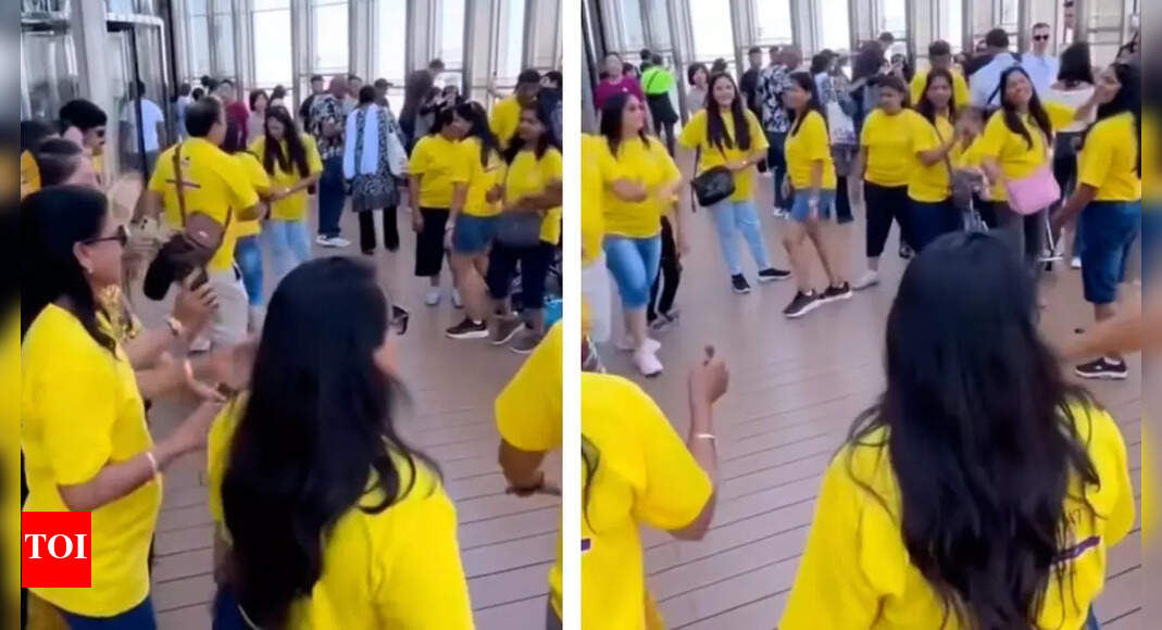 Watch: Garba on Burj Khalifa by Indian tourists stirs anger– this is how netizens responded