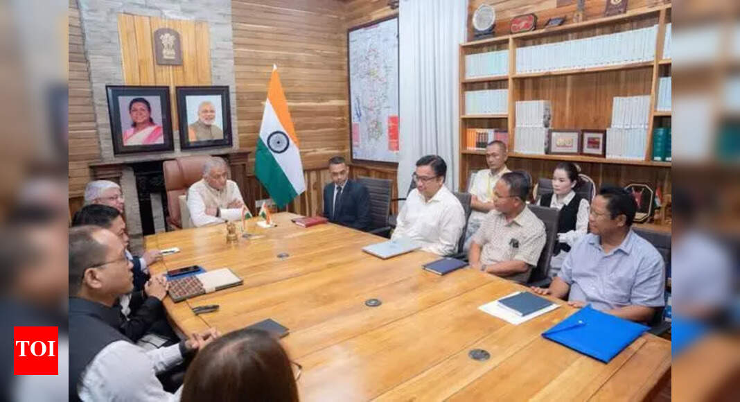 Guv VK Singh discusses ropeway transport plan for Mizoram with officials
