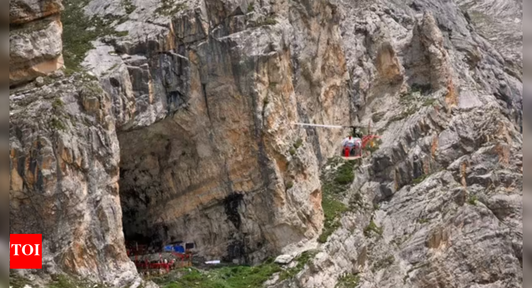 Amarnath Yatra routes no-fly zone; no chopper service for pilgrims this year | India News – Times of India