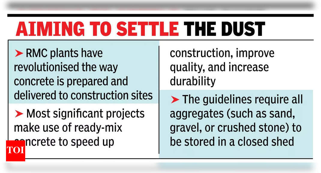State frames guidelines for ready-mix concrete plants