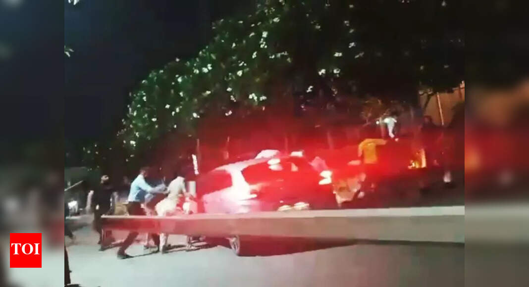 Duo tries to run over man after parking brawl in Noida, held | Noida ...