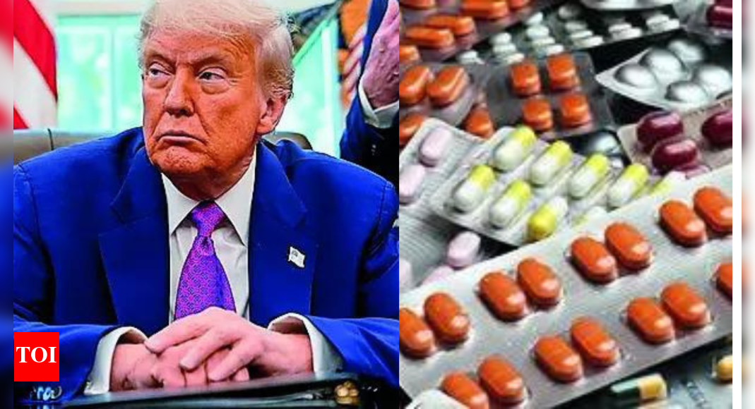 Pharma scrips fall on Trump tariff threat