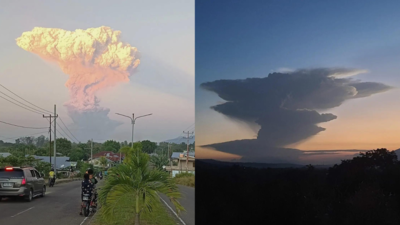 Watch: Mount Lewotobi erupts in Indonesia; sends ashes 10kms in the sky