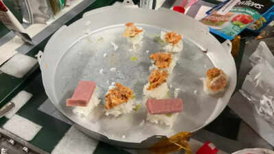 NASA astronauts prepare ‘space sushi’ aboard the ISS in zero gravity during a heartwarming crew celebration