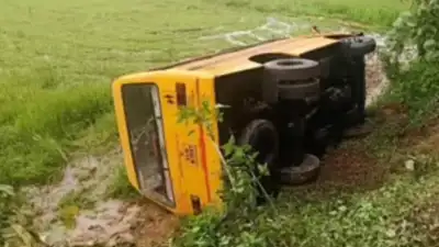Mysuru mishap: Many students injured as school van overturns; admitted to hospital