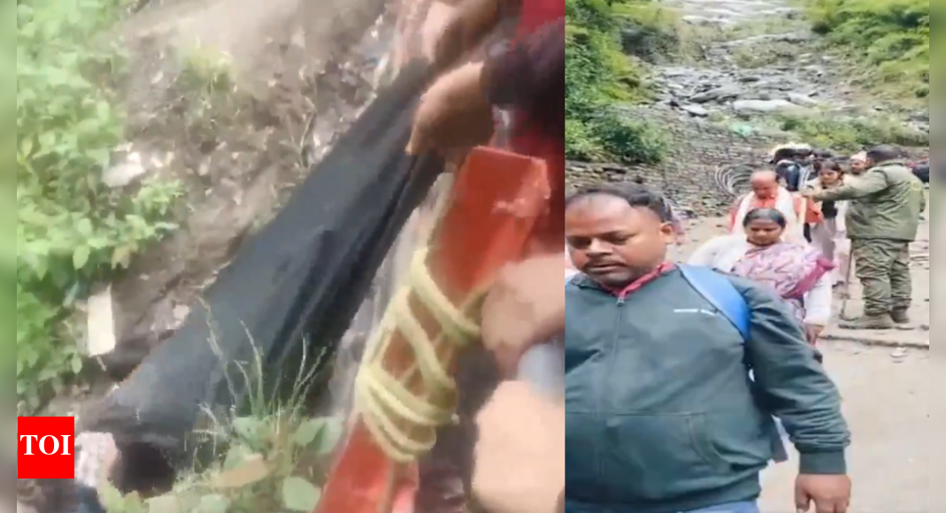 Kedarnath trek horror: 2 dead as landslide strikes Junglechatti; rescue ops on