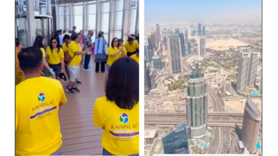 From Gujarat to Dubai: Indian tourists dance to the beats of Garba atop Burj Khalifa; viral video divides netizens