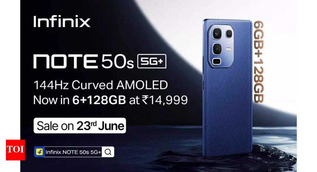 Infinix Note 50s 5G+ smartphone new 6GB RAM variant launched in India: Price, specs and more