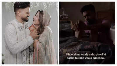 Hina Khan melts hearts with a video of Rocky Jaiswal massaging her feet; says, 'Phool dena waala nahi phoolan ki tarah rakhne waala dhoondo'