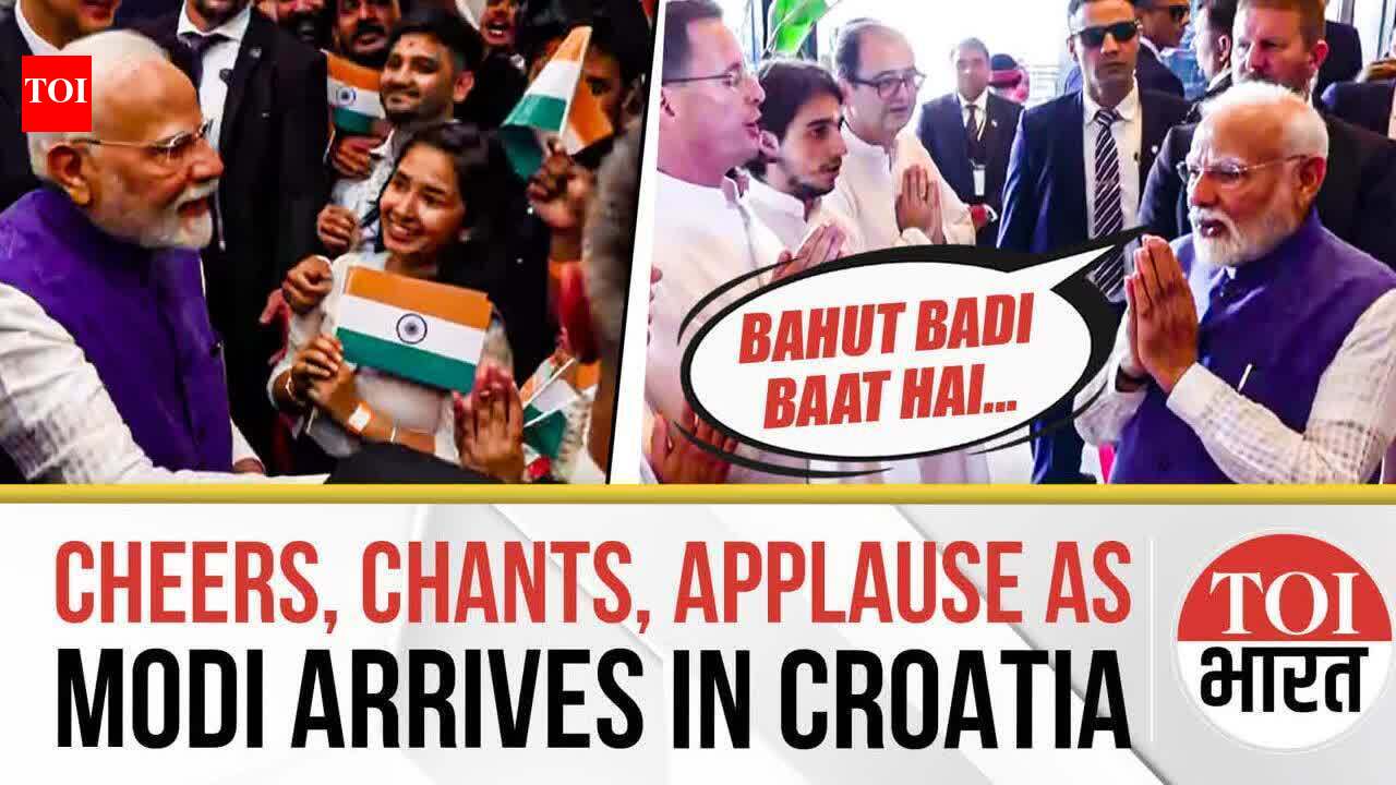 Cheers And Chants Echo As Modi Arrives In Zagreb On First-Ever Visit By ...
