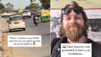 'All rides cancelled on me': Uber driver demands extra cash from Swedish tourist; leaves him on highway