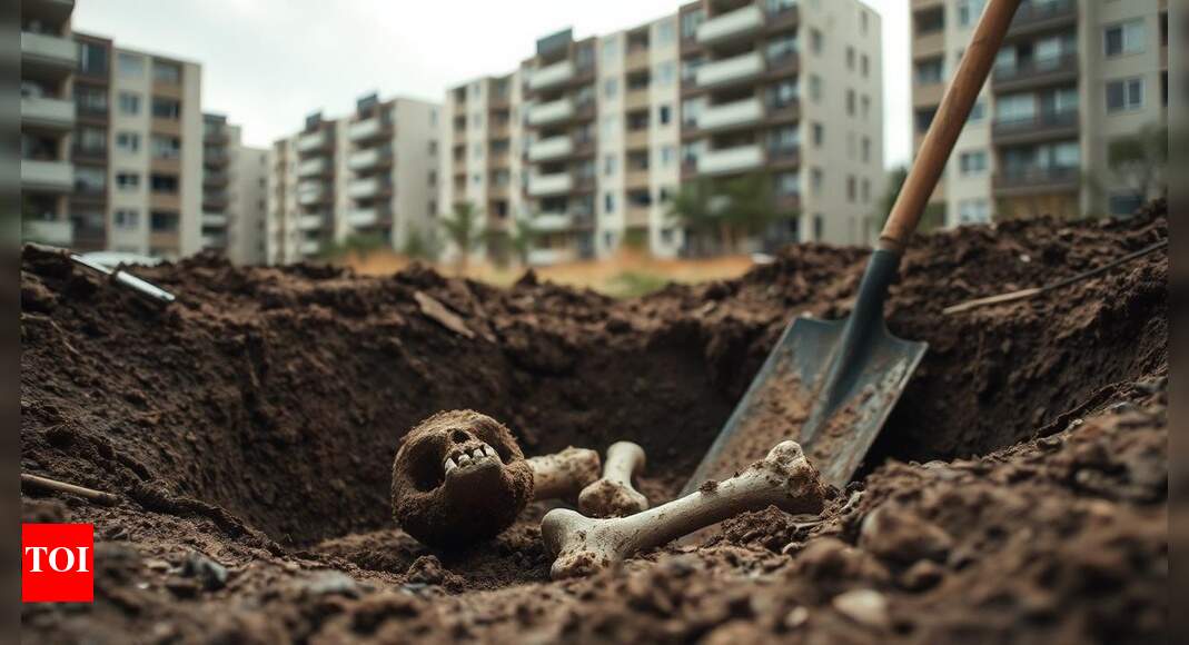Spooky discovery: Bones, skulls found at Bengaluru apartment complex