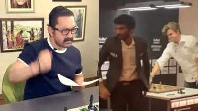 ‘Kyu nahi ho rahi acting?’: Aamir Khan trolled for mimicking Magnus Carlsen’s Norway Chess viral outburst – Watch