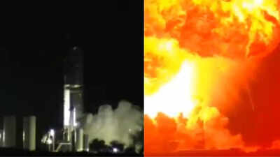Watch | Elon Musk’s SpaceX Starship explodes during static fire test at the launch site; video goes viral
