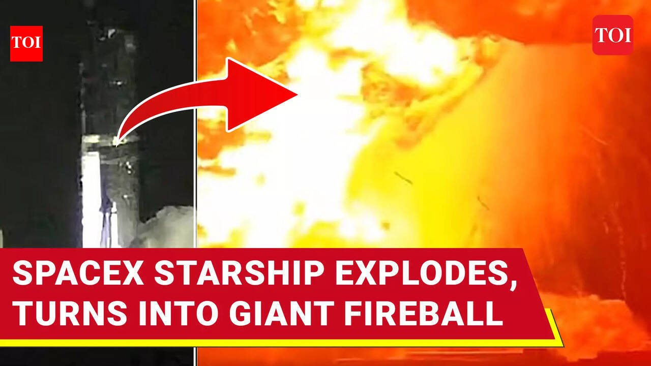 SpaceX Starship Bursts Into Flames; Disastrous Test Caught On Cam ...