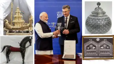 From Brass Bodhi Tree to Warli art: What PM Modi gifted to world leaders during his 3-nation tour; see pics