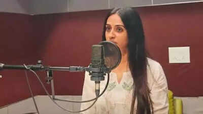 Actress Laya completes dubbing for her portions in Nithiin's 'Thammudu'
