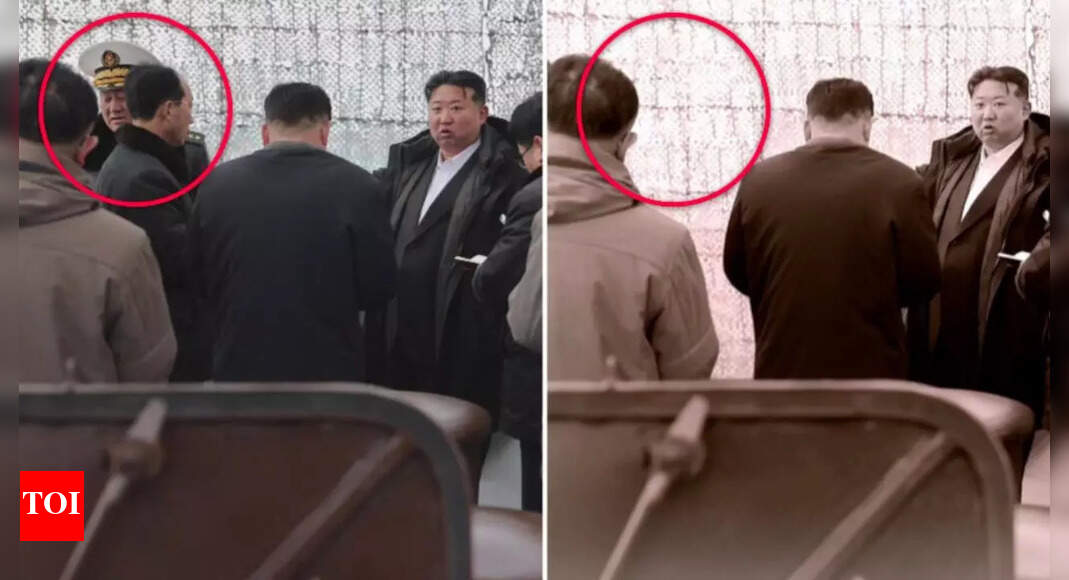 Did Kim Jong-Un remove two officials from a photo?