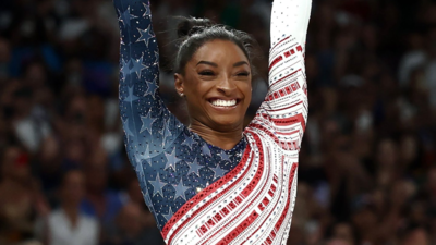Simone Biles thanks Cecile Landi with a surprise luxury tequila during her Olympic break