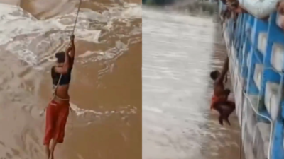  12 rescued from surging Falgu river in Gaya, 2 feared swept away